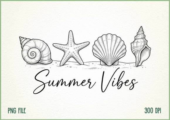 Download Summer Vibes Seashell Beach Design - Beach Collection