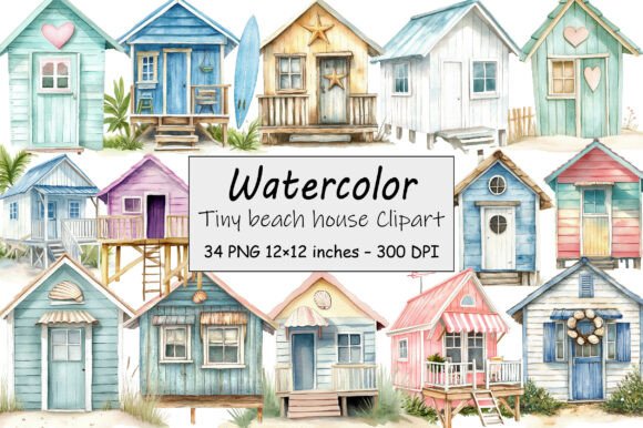 Download Tiny Beach House Clipart - Beach Collection