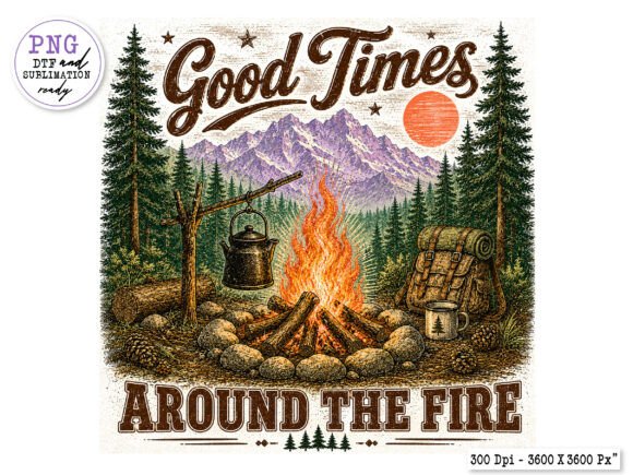 Download Good Times Around the Fire PNG - Fire Collection