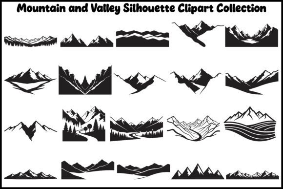 Download Minimal Mountain and Valley Clipart Bund - Minimal Collection