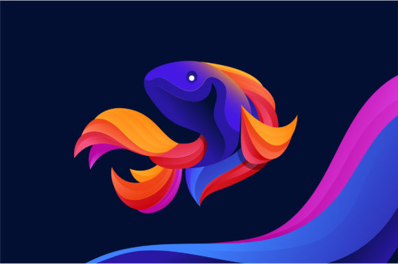 Download Fantasy Colorful Fish Illustration - Illustration Collection