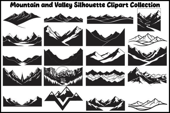 Download Minimal Mountain and Valley Clipart Bund - Minimal Collection