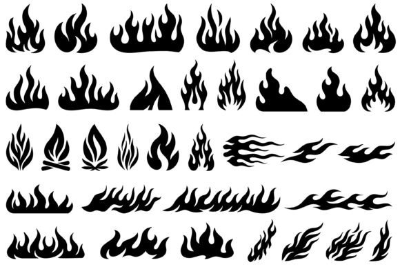 Download Fire Flame Silhouette - Fire Collection