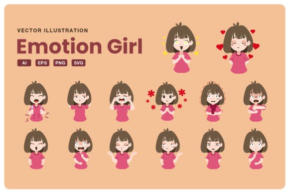 Download Emotion Girl Illustration - Illustration Collection