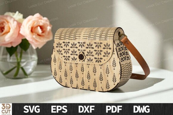 Download Laser Cut Wooden Bag SVG Pattern - Premium Bundle