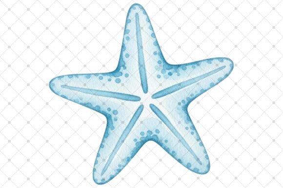 Download Minimalist Blue Starfish Illustration - Minimal Collection