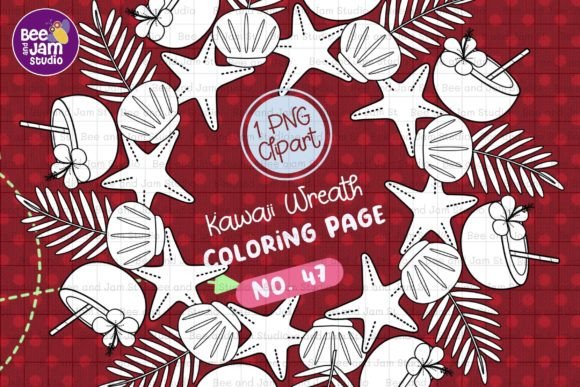 Download KDP Coloring Kawaii Beach Summer -47 - Beach Collection