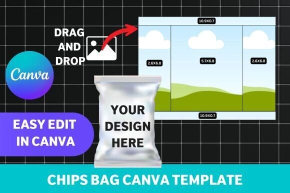 Download Chips Bag Canva Template - Bag Collection