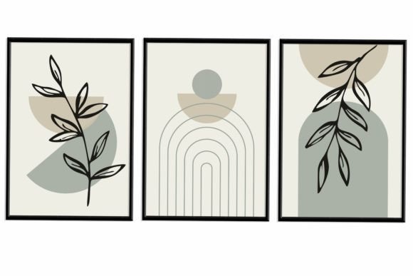Download Green Minimal Wall Art, Printable - Minimal Collection