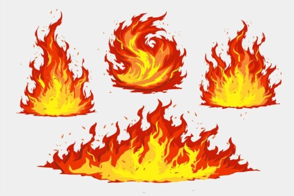 Download Cartoon Fire Flame Effects - Fire Collection