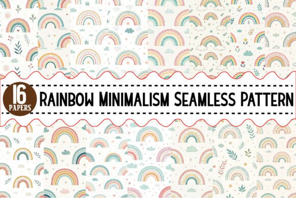 Download Rainbow Minimalism Seamless Pattern - Minimal Collection
