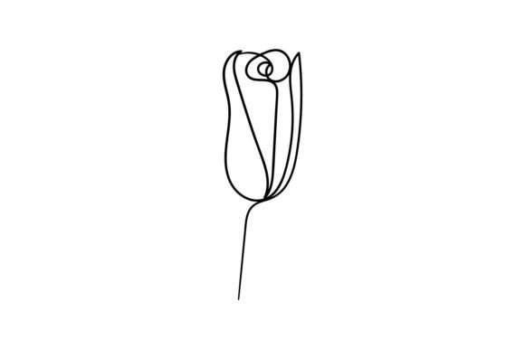 Download Flower One Line  Drawing Minimalism Art. - Minimal Collection