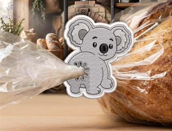 Download Cute Koala Bag Tie Embroidery Design - Bag Collection