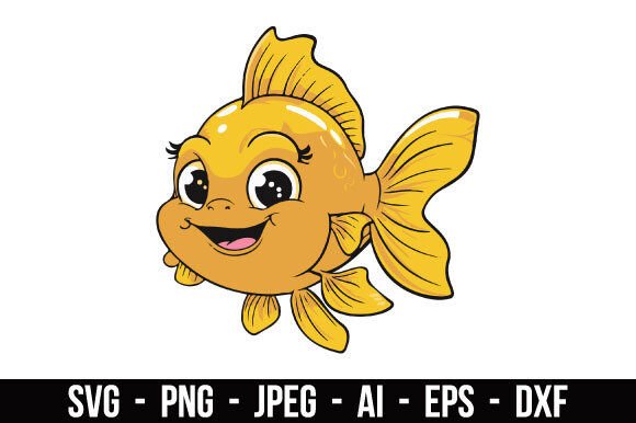 Download Artistic Golden Fish Illustration SVG - Illustration Collection
