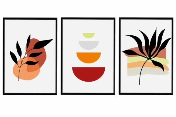 Download Orange Minimal Wall Art Printable - Minimal Collection
