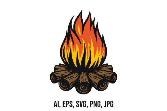 Download Campfire Vector Drawing - Fire Collection